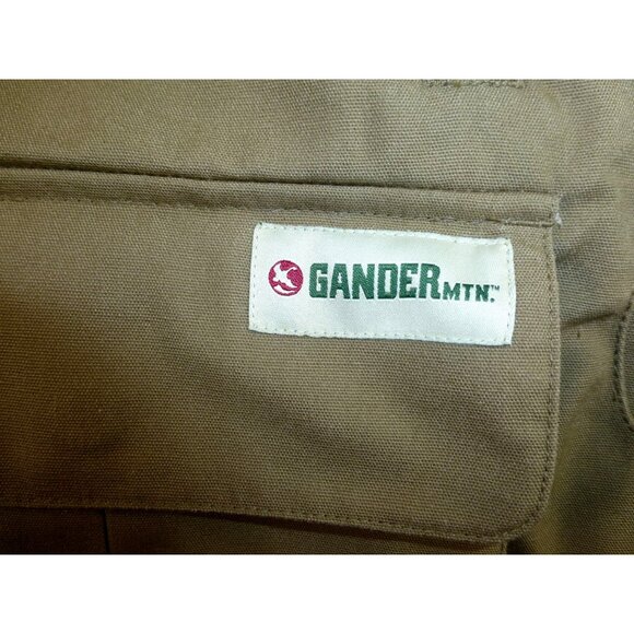 Gander Mountain Mens Hunting Vest Large Orange & Brown Polyester Cotton Pockets - Picture 8 of 16